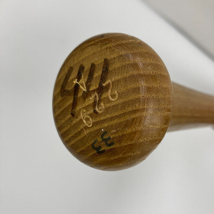 Hank Aaron Signed 1975- Game Used Baseball Bat PSA DNA & JSA COA