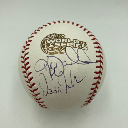 Ozzie Guillen & Ken Williams Signed Official 2005 World Series Baseball JSA COA