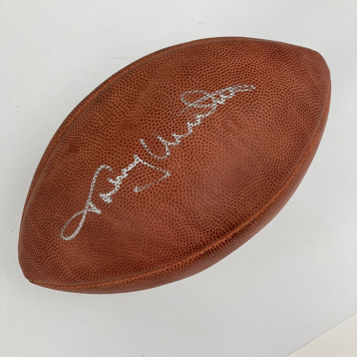 Johnny Unitas Signed Autographed Wilson NFL Game Football With JSA COA