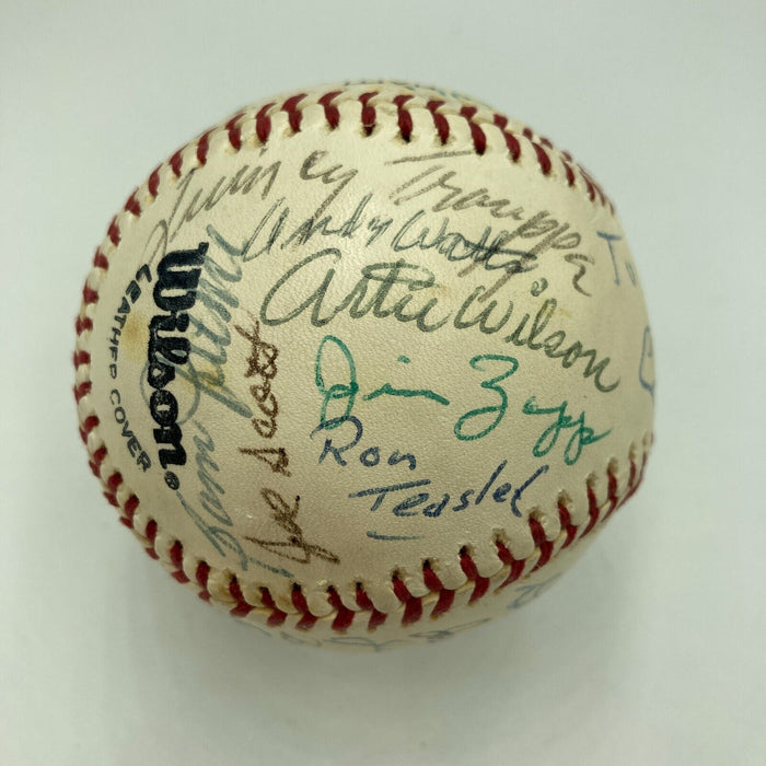 Satchel Paige Hilton Smith Negro League HOF Multi Signed Baseball JSA COA