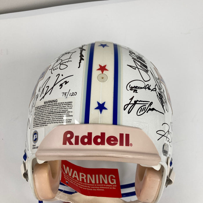 Beautiful Super Bowl MVP's Signed Helmet 40 Sigs With Tom Brady JSA COA