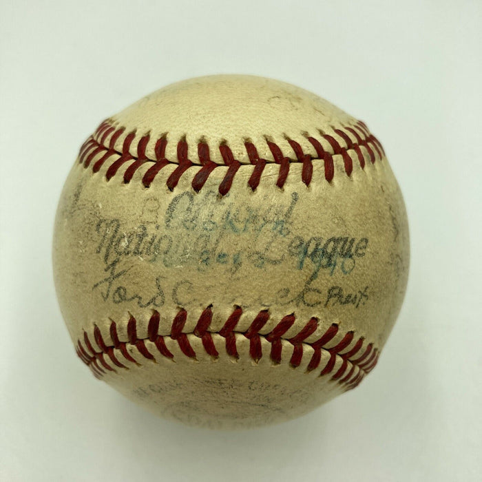 1940 Brooklyn Dodgers Team Signed Official National League Ford Frick Baseball