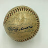 1927 New York Yankees WS Champs Team Signed Baseball Babe Ruth & Lou Gehrig PSA
