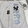 New York Yankees World Series Grand Slams Signed Jersey 5 Sigs Yogi Berra JSA