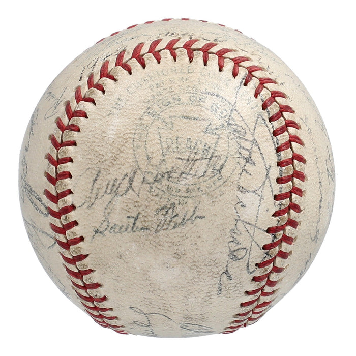 1945 Detroit Tigers World Series Champs Team Signed Baseball Beckett COA