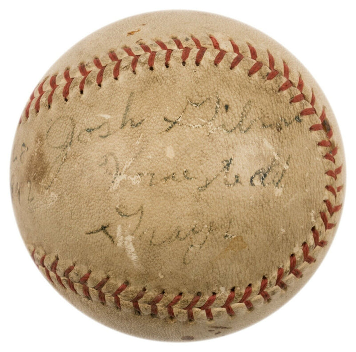 The Only Josh Gibson Single Signed Baseball On Earth PSA DNA & JSA COA