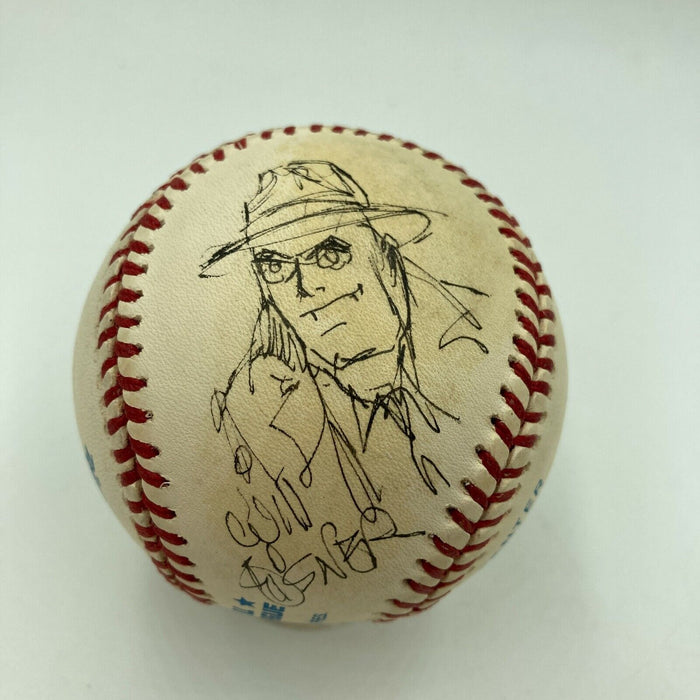 Cartoonist Signed Baseball Stan Goldberg Hank Ketcham Will Eisner Reg Smythe JSA