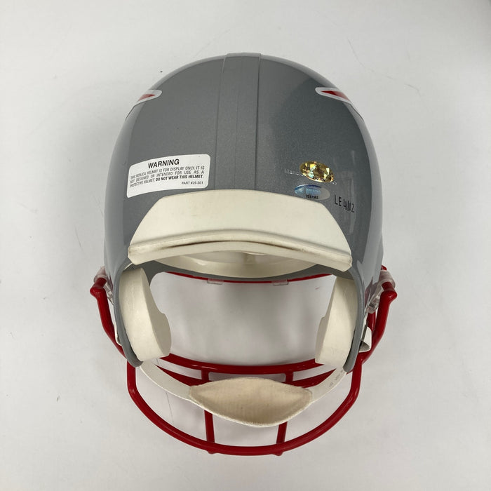 Tom Brady Super Bowl MVP Signed Inscribed New England Patriots Helmet JSA COA