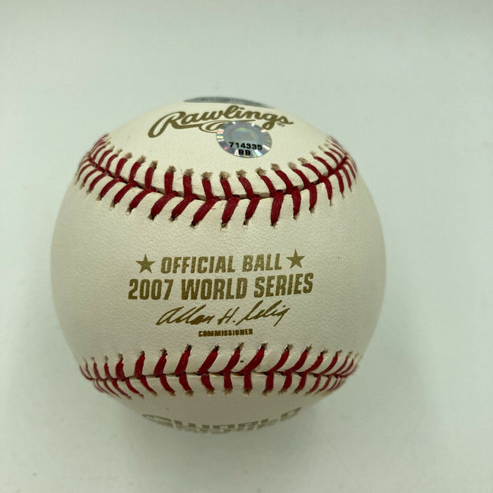 Bobby Kielty Signed 2007 World Series Baseball MLB Authentic Boston Red Sox