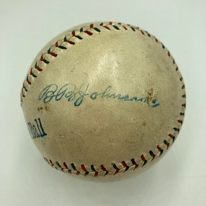 Kid Gleason Single Signed 1919 American League Baseball Black Sox JSA COA