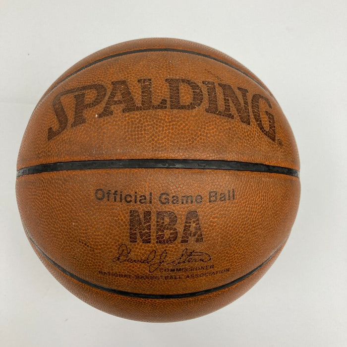 Scottie Pippen Signed Spalding NBA Game Used Chicago Bulls Basketball JSA COA