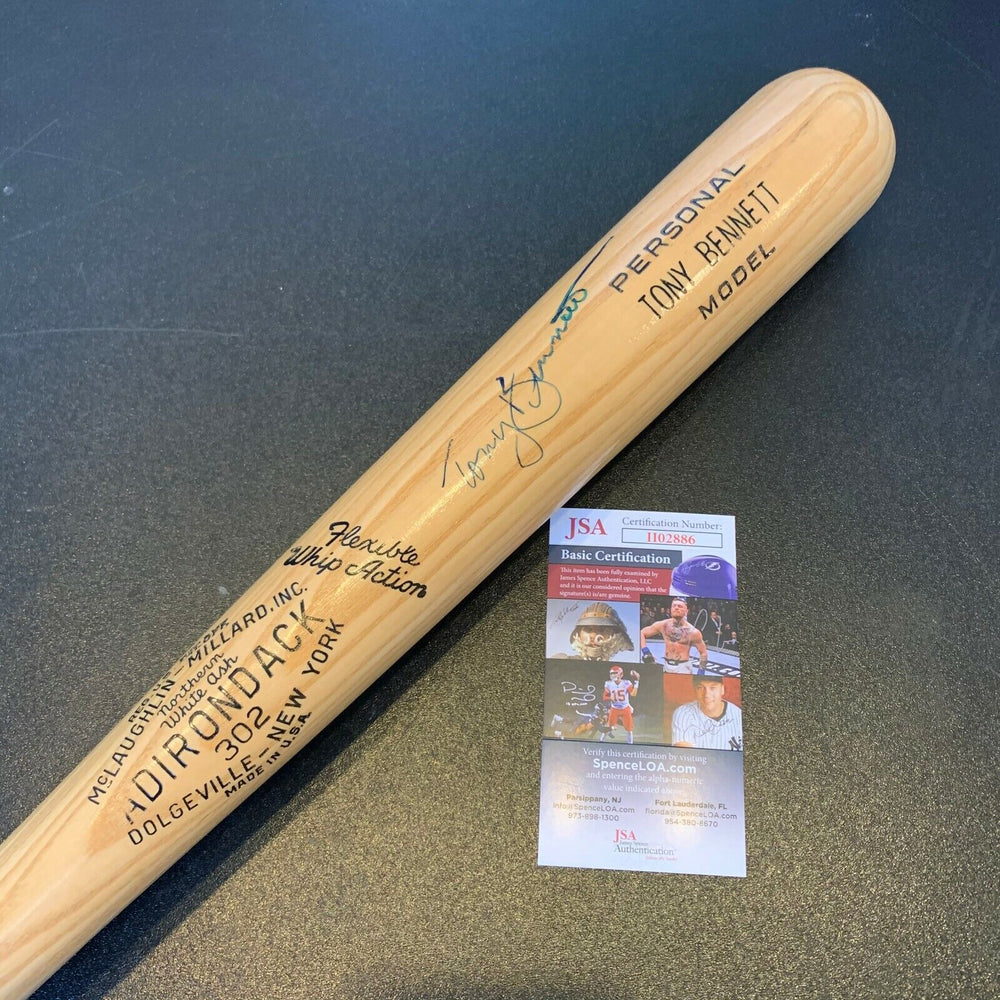 Tony Bennett Signed Autographed Personal Model Baseball Bat With JSA COA