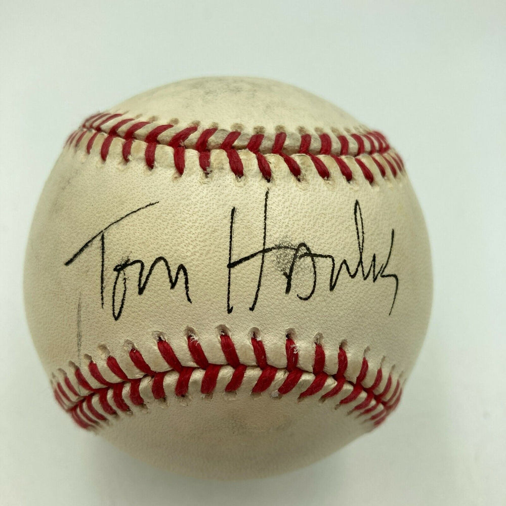 Tom Hanks Signed Official American League Baseball PSA DNA COA Movie Star