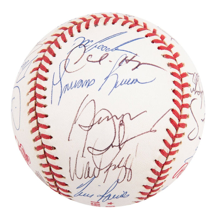 1996 Yankees Team Signed World Series Baseball Derek Jeter Mariano Rivera JSA