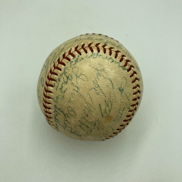 Cy Young Ed Walsh Lefty Grove Mickey Cochrane HOF Multi Signed Baseball JSA COA
