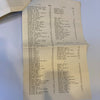 1940 Brooklyn Dodgers Welcome Home Dinner Signed Program JSA COA