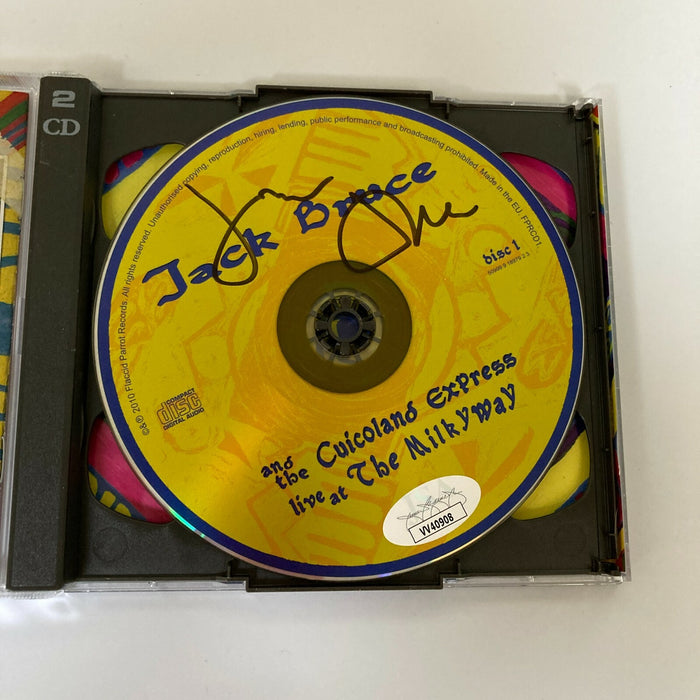 Jack Bruce Twice Signed Live At The Milky Way Music CD JSA COA