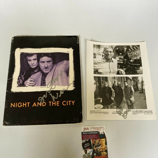 Irwin Winkler Twice Signed Night And The City Movie Script Photo Packet JSA COA