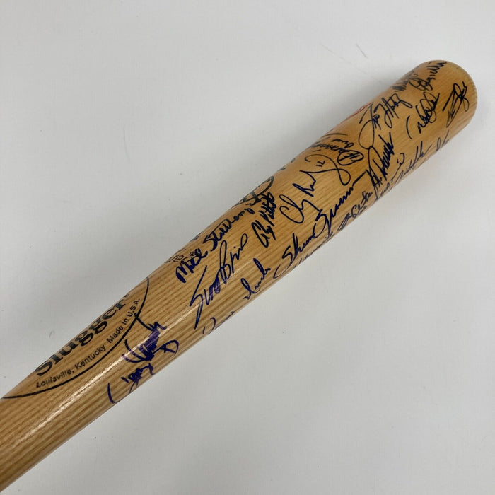 2001 New York Yankees Team Signed 9/11 Baseball Bat Derek Jeter MLB Authentic