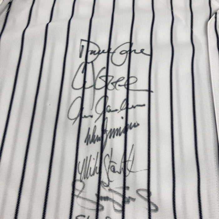 1999 New York Yankees Team Signed World Series Jersey Derek Jeter JSA COA