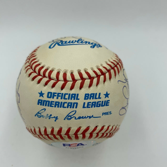 Magnificent Perfect Game Signed Baseball 16 Sigs Sandy Koufax Roy Halladay PSA