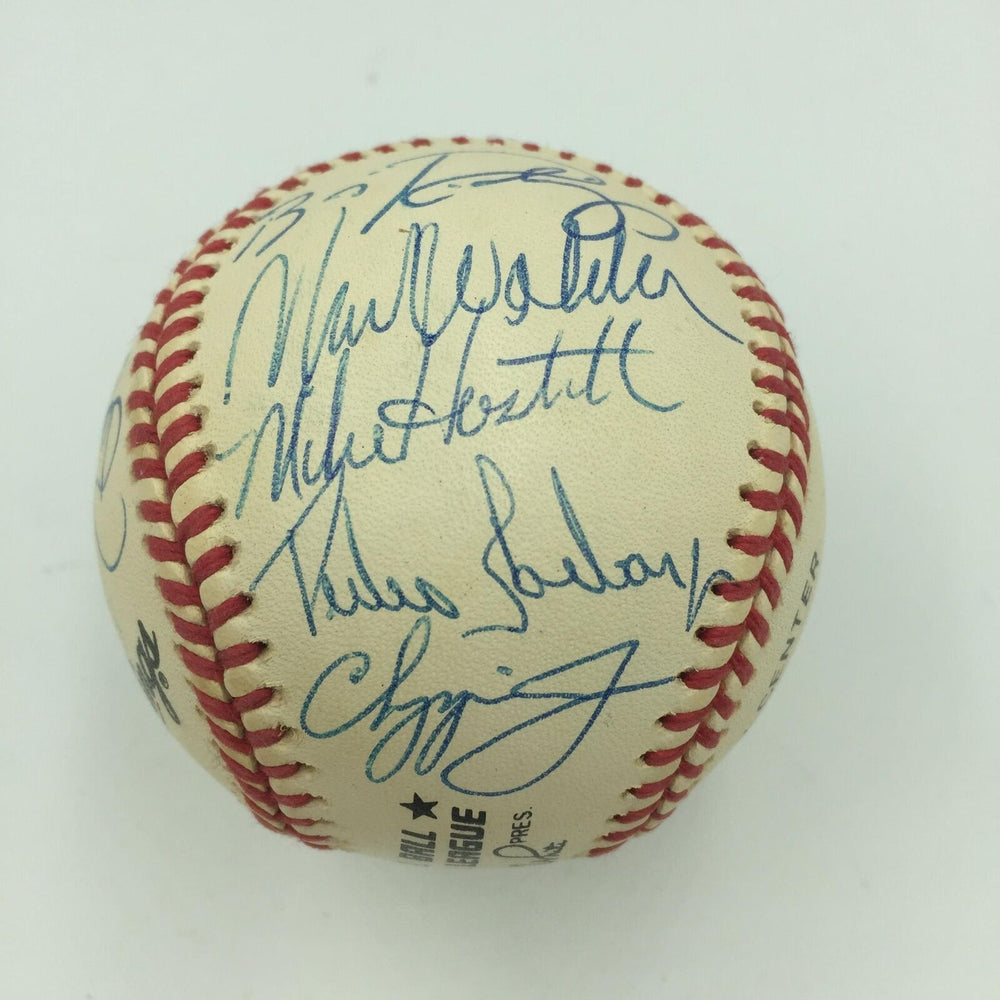 Rare 1993 Chipper Jones Pre Rookie Richmond Braves Team Signed Baseball JSA COA