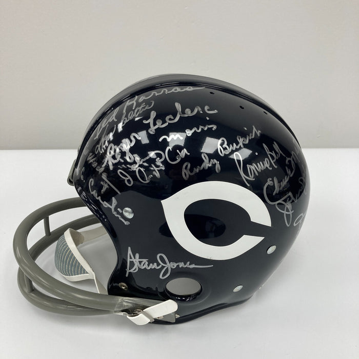 1963 Chicago Bears Super Bowl Champs Team Signed Full Size Helmet With JSA COA