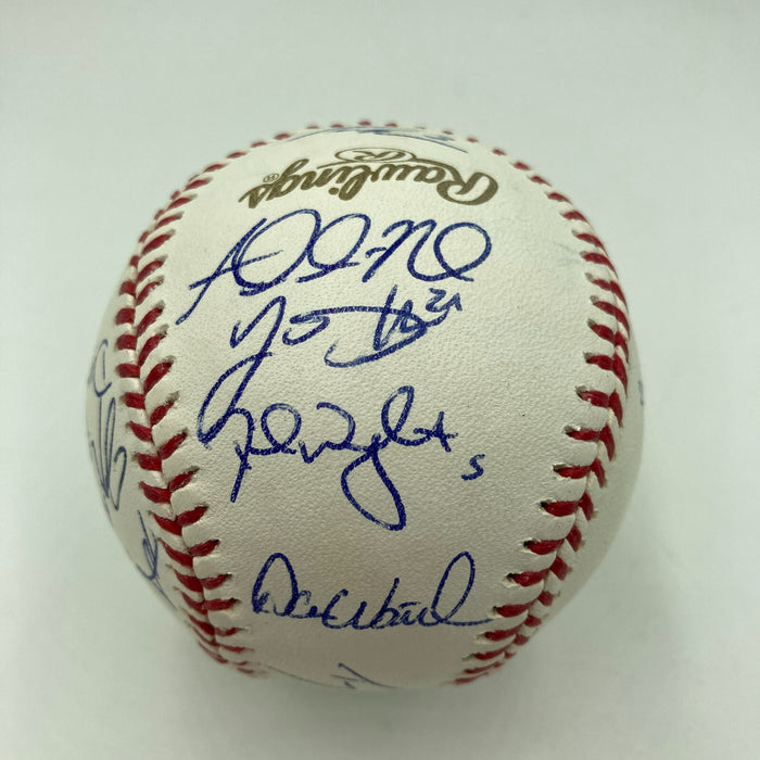 2015 New York Mets NL Champs Team Signed World Series Baseball JSA COA