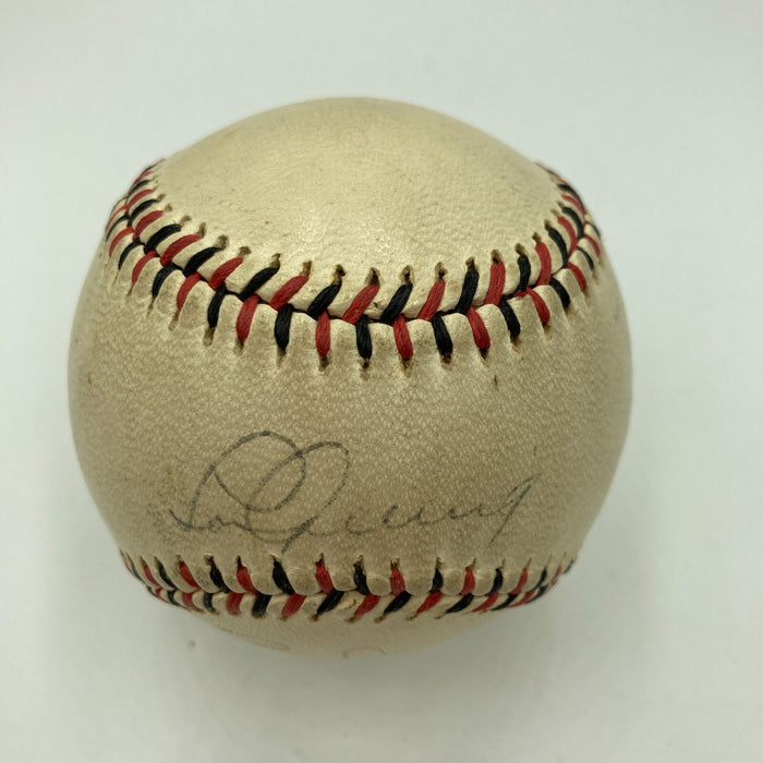 Lou Gehrig Sweet Spot Signed Official League Baseball JSA COA RARE