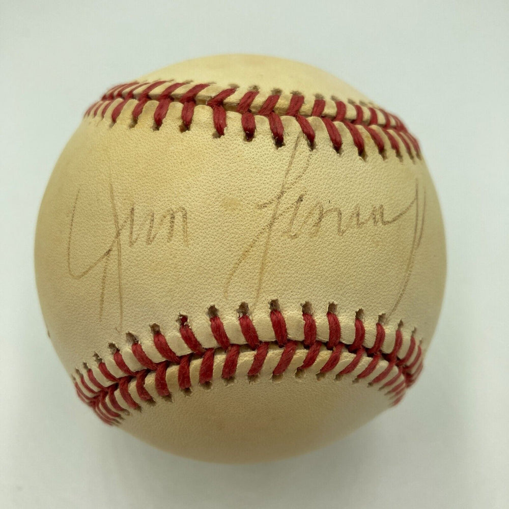 Jim Loscutoff Signed American League Baseball Boston Celtics HOF JSA COA