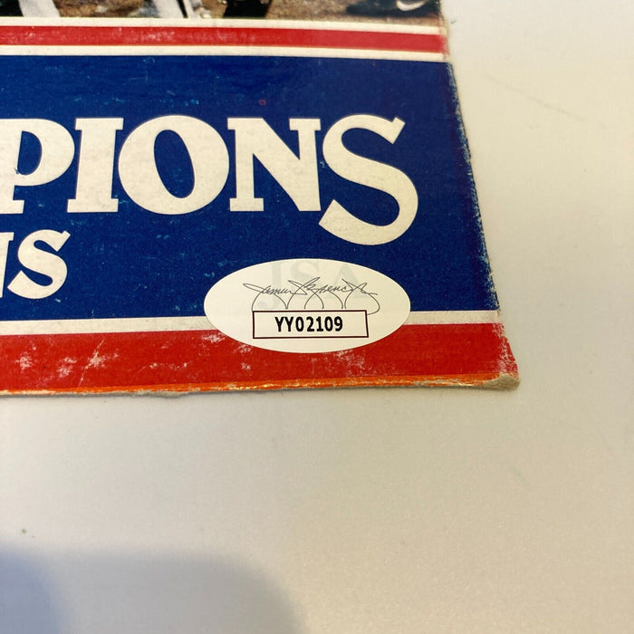 1987 Minnesota Twins World Series Champs Team Signed Wheaties Box With JSA COA