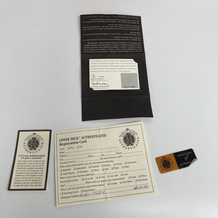 Larry Bird Signed Spalding Official NBA Game Basketball JSA & UDA Upper Deck COA