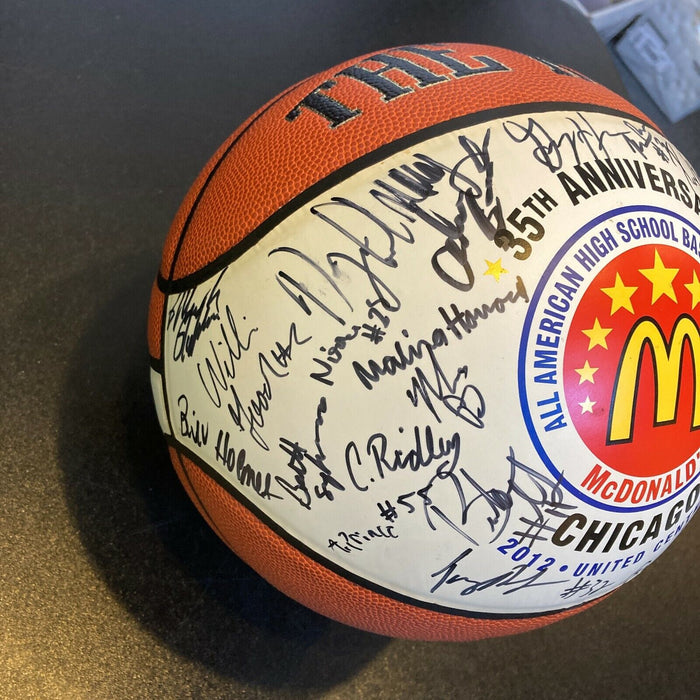 2012 Mcdonald's All American High School All Star Game Signed Basketball JSA COA