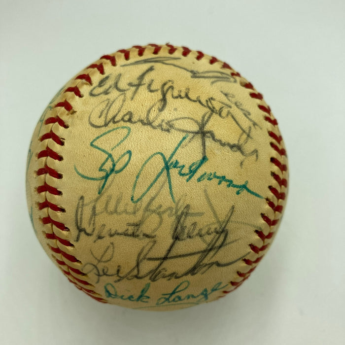 Nolan Ryan 1974 California Angels Team Signed American League Baseball JSA COA