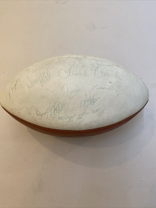 1969 Kansas City Chiefs Super Bowl Champs Team Signed AFL Game Football JSA COA