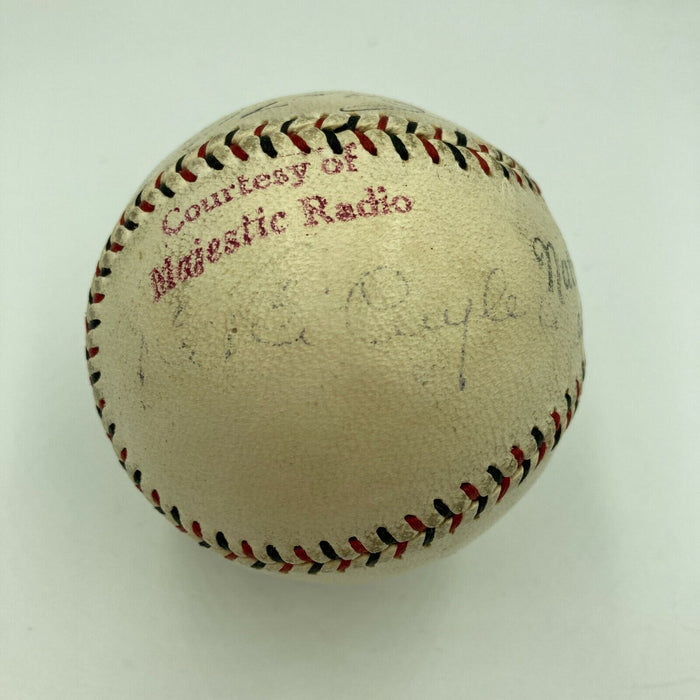 1929 Chicago Cubs Murderer’s Row Signed Baseball Hack Wilson Rogers Hornsby JSA