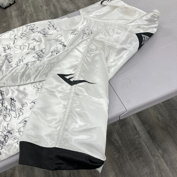 Boxing Hall Of Fame Legends Signed Everlast Boxing Robe 40+ Signatures JSA COA