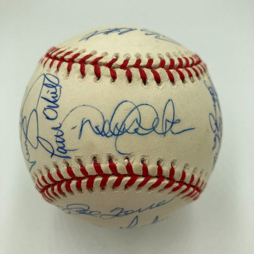 1998 New York Yankees World Series Champs Team Signed Baseball Derek Jeter JSA