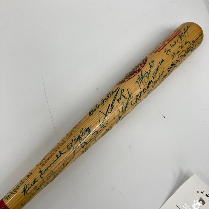 Beautiful Mickey Mantle Ted Williams 57 Sigs Hall Of Fame Multi Signed Bat BAS
