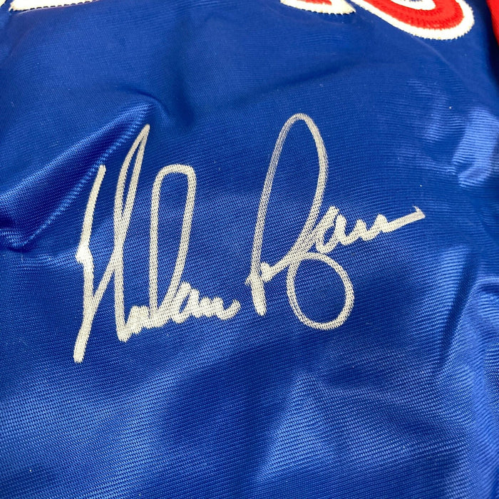 Nolan Ryan Signed 1990 Texas Rangers Authentic Game Model Jacket PSA DNA