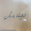 Sandy Koufax Signed Full Size Home Plate Base PSA DNA