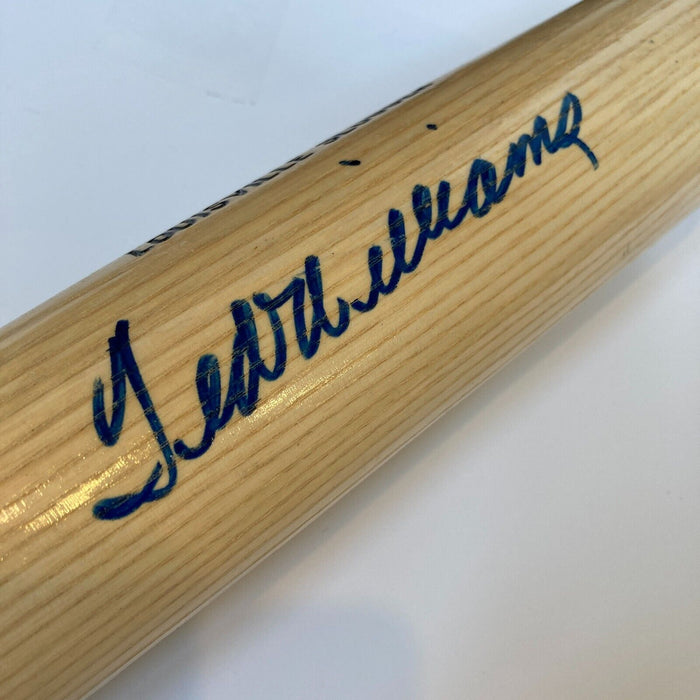 Beautiful Ted Williams Signed Louisville Slugger Game Model Baseball Bat Beckett