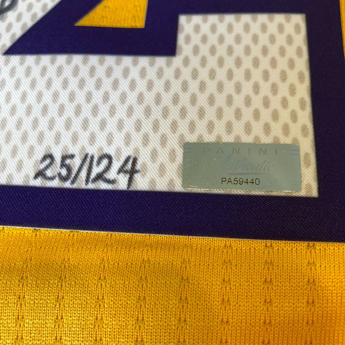 Kobe Bryant "Mamba Out" Signed #24 Authentic Los Angeles Lakers Jersey Panini