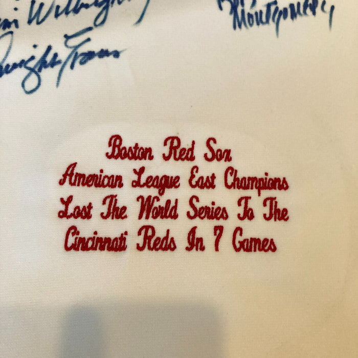 Stunning 1975 Boston Red Sox AL Champs Team Signed Jersey MLB Authentic Holo