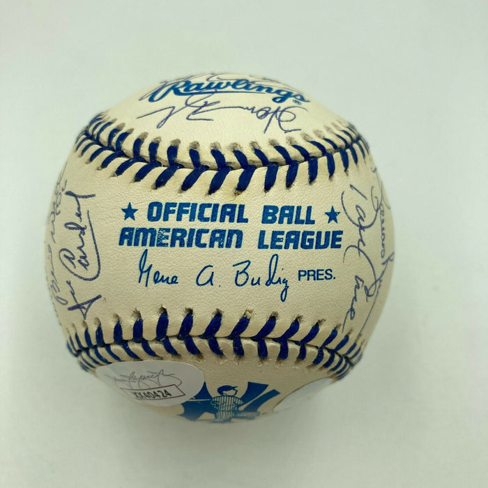1998 New York Yankees World Series Champs Team Signed Baseball JSA COA