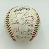 Incredible 2003 Justin Verlander Dustin Pedroia College Team Signed Baseball JSA