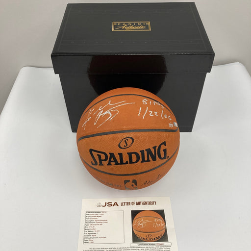 Kobe Bryant 81 Points 1/22/2006 Signed Inscribed NBA Game Basketball Panini JSA