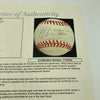 Jacques Cousteau Signed National League Baseball JSA COA
