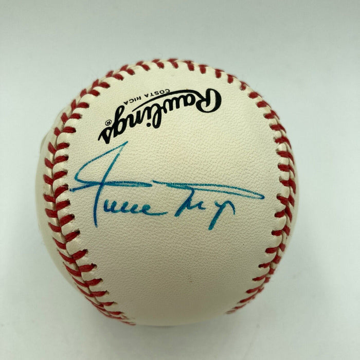 Willie Mays Monte Irvin Negro League Legends Signed Baseball Beckett COA