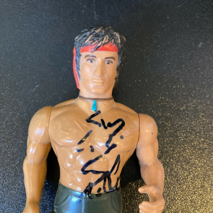 Sylvester Stallone Signed Vintage 1985 Rambo Anabasis Action Figure JSA COA